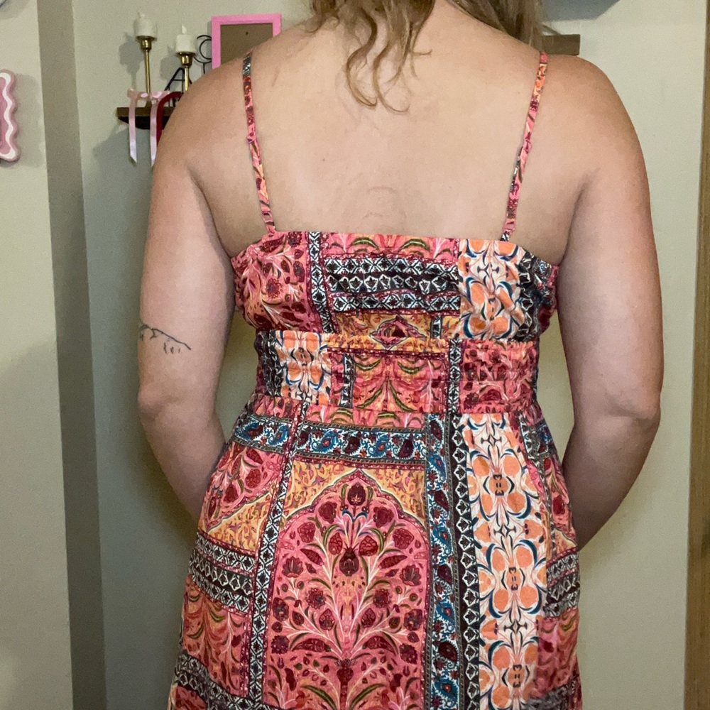 Old Navy Colorful Patterned Midi Dress - Picture 4 of 11